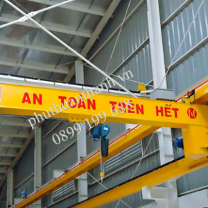 Cầu trục áp tường 1+1 tấn